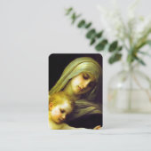 Unter Ihrer Schutz-Jungfrau Mary Prayer Card Visitenkarte (Stehend Vorderseite)