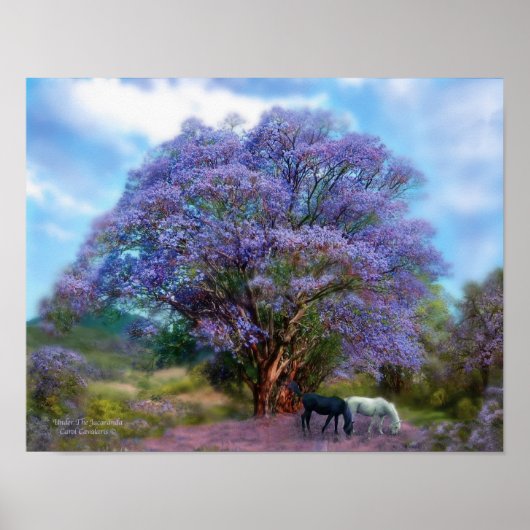 Unter Jacaranda Art Poster/Print Poster (Vorne)
