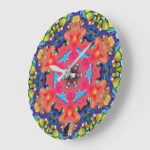 Unter Kaleidoskop Große Wanduhr (Winkel)