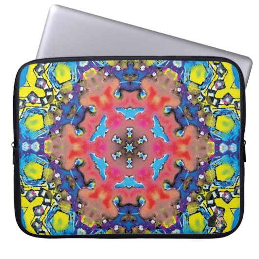 Unter Kaleidoskop Laptop-Sieb Laptopschutzhülle (Vorderseite)