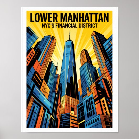 Unter-Manhattan NYC Poster (Vorne)
