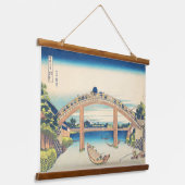 Unter Mannen Bridge Hokusai Ukiyo-e japanische Kun Wandteppich Mit Holzrahmen (Gewinkelt)