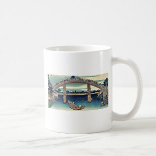 Unter Mannen Brücke durch Katsushika, Hokusai Kaffeetasse