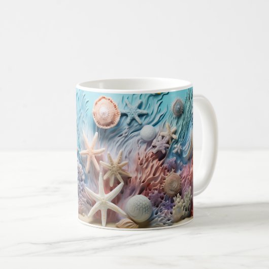 Unter Meer 3D Kaffeetasse (VorderseiteRechts)