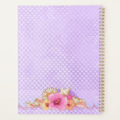 Unter Meer Brünette Meerjungfrau und Muschel Planer (Rückseite)