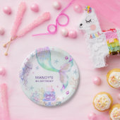 Unter Meer Lila Aquamarine kleine Meerjungfrau Pappteller (Party)