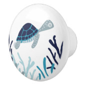 Unter Meer - Meeresschildkröte Keramikknauf (Rechts)
