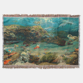 Unter Meer/Ozean Delphine/Meeresschildkröte/Cartoo Decke