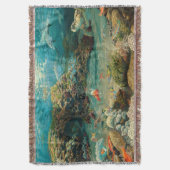 Unter Meer/Ozean Delphine, Meeresschildkröten, Fis Decke (Vorderseite Vertikal)