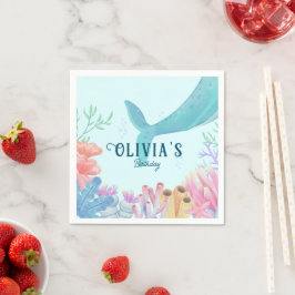 Unter Meer und Meerjungfrau Serviette