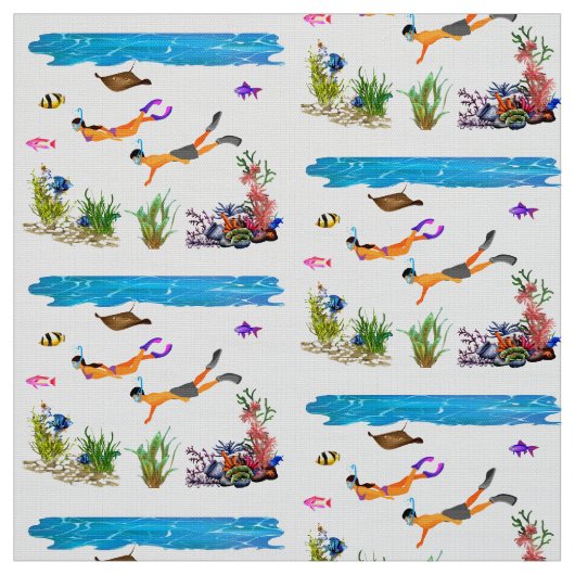 Unter Meerblick Stoff (Muster)