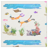 Unter Meerblick Stoff (Nahaufnahme)