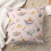 Unter Meereslebewesen und Meeresleben Kissen (Decke)