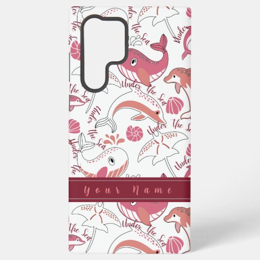 Unter Meeresspiegeln Niedliche Meerestiere drucken Samsung Galaxy Hülle (Rückseite)