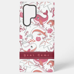 Unter Meeresspiegeln Niedliche Meerestiere drucken Samsung Galaxy Hülle