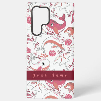 Unter Meeresspiegeln Niedliche Meerestiere drucken Samsung Galaxy Hülle