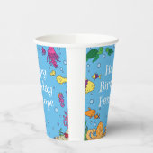 Unter Meerestieren Niedliches Kindergeburtstag Par Pappbecher (Links)