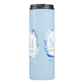 Unter Meerestieren Personalisierte Strandgeschenke Thermosbecher (Rückseite)