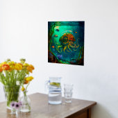 Unter Meerestieren Steampunker Octopus Foliendrucke (Ablage(Küche))