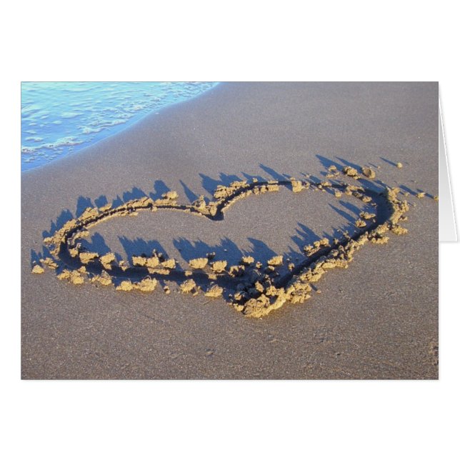 unter meinem Regenschirm/Herzen im Sand (Vorderseite (Horizontal))