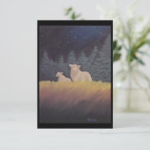 Unter "Mitternachtsverkehr"- BLANK-Merkkarte Dankeskarte (Stehend Vorderseite)