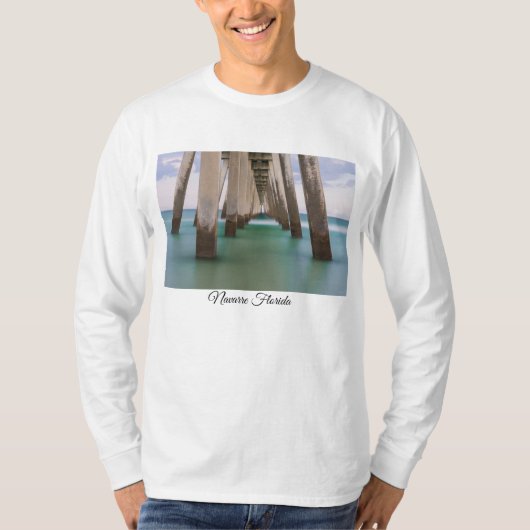 Unter Navarre Beach Pier Long Sleeve Shirt (Vorderseite)