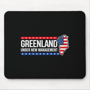 Unter neuer Leitung Grönland USA Grafik Kunst Mousepad