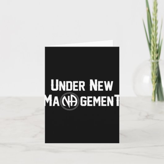 Unter neuer Leitung Narcotics Anonymous Design Karte (Vorderseite)