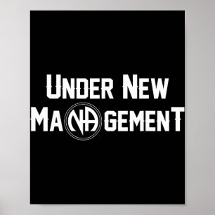 Unter neuer Leitung Narcotics Anonymous Design Poster