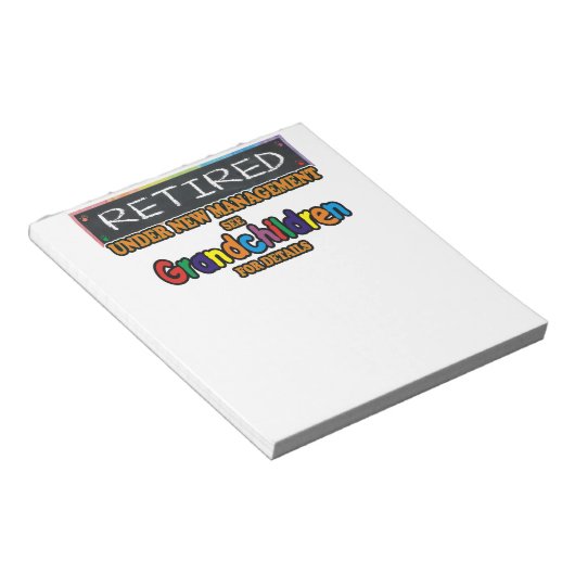 unter neuer Leitung Notizblock (angewinkelt)