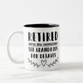 unter neuer Leitung Zweifarbige Tasse (Links)