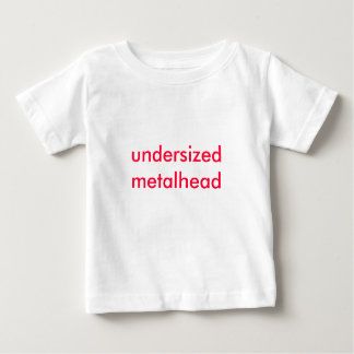 unter Normalgröße liegendes metalhead Baby T-shirt