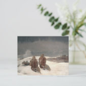 Unter Null Winter Landschaft Winslow Homer Postkarte (Stehend Vorderseite)