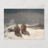 Unter Null Winter Landschaft Winslow Homer Postkarte (Vorderseite)