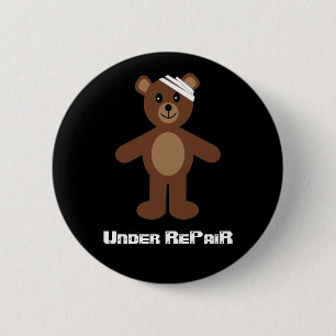 Unter Reparaturteddy-Bärn-Abzeichen/-knopf Button