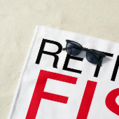 Unter "Ruhestand" versteht man das Fischen, Jagen Strandtuch (Beispiel)