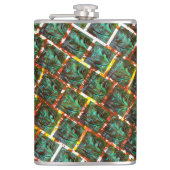 Unter schmutzigen und rostigen Grillen Flachmann (Vorderseite)