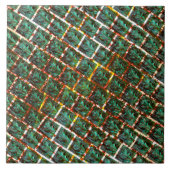 Unter schmutzigen und rostigen Grillen Fliese (Vorderseite)