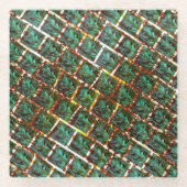 Unter schmutzigen und rostigen Grillen Glasuntersetzer (Vorderseite)