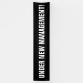Unter Schwarz-weißem Fahnenzeichen des neuen Banner (Vertikal)