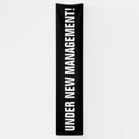 Unter Schwarz-weißem Fahnenzeichen des neuen Banner (Vertikal)