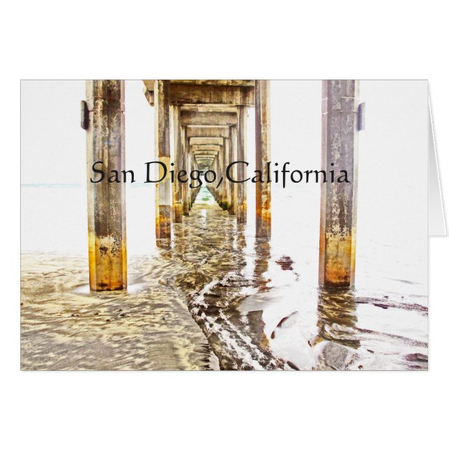 Unter Scripps Pier (Vorderseite (Horizontal))