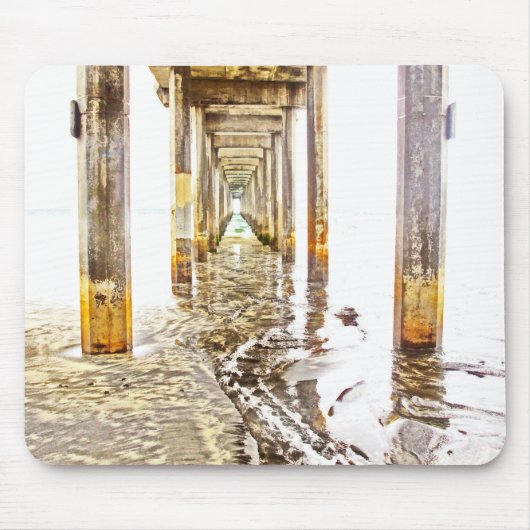 Unter Scripps Pier Mousepad (Vorne)