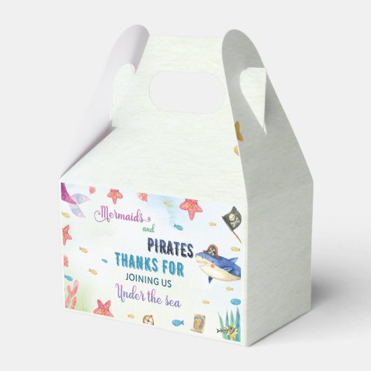 Unter "Sea Birthday Favor Box" Geschenkschachtel (Vorderseite)
