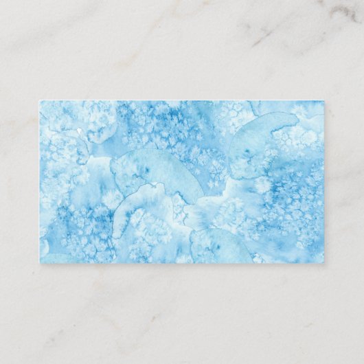 Unter Sea Blue Gold Sommerhochzeit Empfang E Begleitkarte (Rückseite)