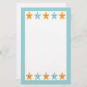 Unter Seesternpapier niedlicher Spaß Briefpapier (Vorne/Hinten)