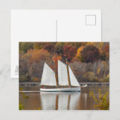 unter Segel Postkarte (Vorne/Hinten)