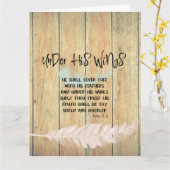 Unter seinem Zitat mit Psalmen Verse Karte (Gelbe Blume)