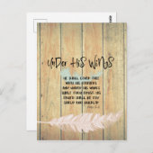 Unter seinen Flügeln Förderung mit/Psalms Bibelver Postkarte (Vorne/Hinten)