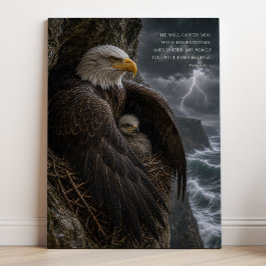 Unter seinen Flügeln Psalm 91 Christliche Kunst Leinwanddruck